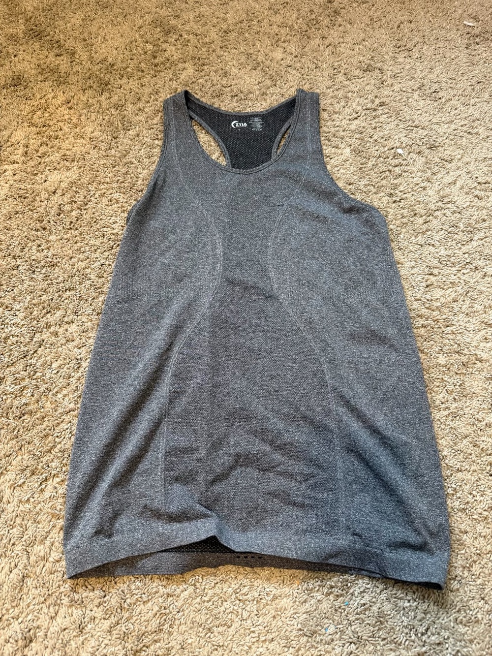ZYIA Charcoal Grey Racerback Tank